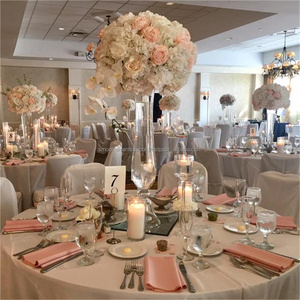 SMOOTH Nueva Tendencia Soportes de Flores Altos y Transparentes de Cristal, Centros de Mesa para Decoración de Bodas - Product Image 1