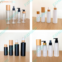 Flacon Pulvérisateur en Verre Cosmétique et Parfum 20ml 30ml 40ml 50ml 60ml 80ml 100ml 120ml 150ml, Blanc Noir Transparent Givré, Pompe 20/410 24/410