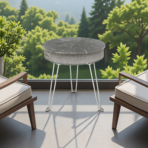 斯堪的纳维亚风格智能音乐茶几多功能无线充电蓝牙音频可折叠小侧客厅 - Product Image 2