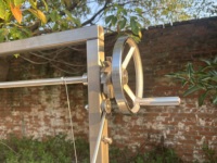 Brasero avec anneau de grillade en acier inoxydable, vente chaude, Gaucho Asado Parrilla, barbecue argentin, grill en bois d'Argentine