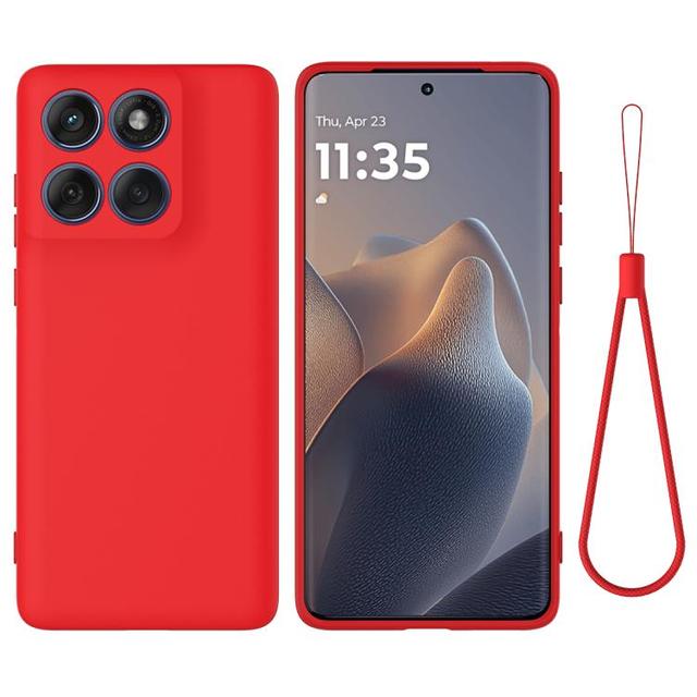 For Motorola Edge 60 Fusion Solid Color Liquid Silicone Dropproof Full Coverage Phone Case