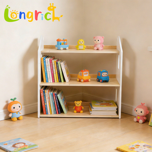 Estantería de Madera <span class=keywords><strong>Blanca</strong></span> para Niños, Estantería de Almacenamiento de Juguetes <span class=keywords><strong>Montessori</strong></span> para Cuarto de Niños o Sala de Juegos - Product Image 6