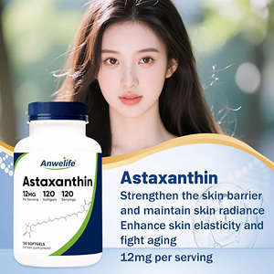 Capsule di Astaxantina Naturale OEM 12mg 24mg Integratore per la Cura della Pelle e Sbiancante - Product Image 3