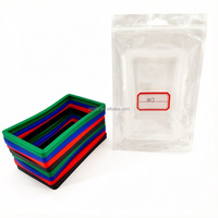 MILAIYOU Porte-cartes de crédit et d'identité en silicone personnalisable, anti-RFID, sans fermeture, pour transfert thermique/sérigraphie/laser