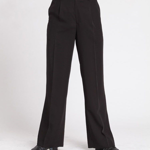 <strong>Men</strong> Professional Black Straight with Pocket Belt Wide Latin <strong>Dance</strong> <strong>Pants</strong> - Product Image 5