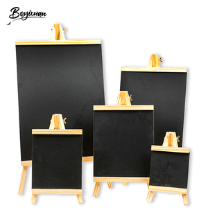 Boyi Xuan pizarra niños soporte de madera para tablero de dibujo caballetes de arte soporte <span class=keywords><strong>con</strong></span> escritores de grafiti <span class=keywords><strong>caballete</strong></span> de madera para niños - Product Image 5