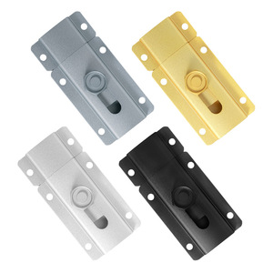 Perno de puerta de aleación de aluminio, cerrojo alargado de 100mm para puertas de armario, fácil instalación, diseño minimalista - Product Image 1