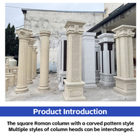 Nouveau design Maison Béton carré en plastique ABS formant un moule pour pilier romain