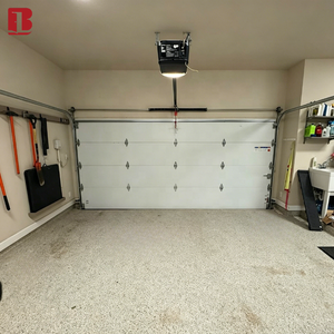 Porte de <span class=keywords><strong>garage</strong></span> sectionnelle Bolang de haute qualité 9x7 16x7, moderne, blanche, en acier galvanisé, OEM ODM, portail électrique personnalisé, sécurité - Product Image 2