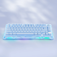 Nouveau clavier de jeu mécanique Mercury K1 édition spéciale en alliage d'aluminium, disposition 75%, tri-mode, éclairage RVB personnalisé, gravure latérale