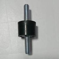 Amortisseur de vibrations moteur robuste en caoutchouc naturel fileté, fabriqué sur mesure en usine, construction en caoutchouc et métal collés
