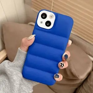 Funda de teléfono acolchada para Iphone 14 Pro Max 13 12, carcasa suave de moda para teléfono móvil, nuevo diseño, 2023