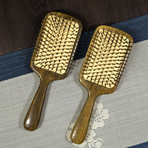 Meishuge Green Sandalwood Air <b>Cushion</b> Comb Scalp Massage Brush For <b>Long</b> Hair 20cm Above Wooden Hairbrush - Product Image 1