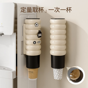 Wall Mounted Disposable Cup Dispenser Cylinder Shape Hanging For Home Kitchen Office Use No Drilling Required - Product Image 2