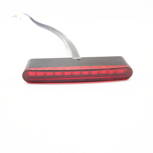 Mingmot CH-2070B <span class=keywords><strong>Red</strong></span> ABS Sửa Đổi <span class=keywords><strong>LED</strong></span> Phía Sau Đuôi Ánh Sáng Cho Xe Máy Trang Bị Thêm/Nâng Cấp Mini Phanh Dài Dải Phụ Kiện - Product Image 1