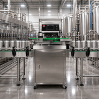 Machine de remplissage et de sertissage automatique de boîtes de conserve 2-en-1 à petite échelle, avec moteur électrique et PLC, pour boissons, lait, eau pure et bière