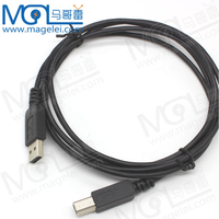 Câble USB d'imprimante personnalisé, longueur sur mesure, USB 2.0, 1,5 m, transfert de données informatiques, PVC noir