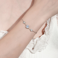 Bracelets et Joncs Hypoallergéniques en Argent 925 avec Moissanite 6,5 mm et 4 mm – Collection Best-Seller pour Femme