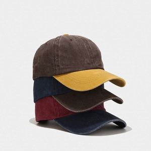 Custom Cap Washed Dad <b>Hat</b> Men 6 Panels 100% Cotton Plain Faded Colour Two Tone Sports Baseball Cap Women Trucker <b>Hat</b> - Product Image 2