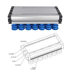 Robuste industriel en alliage d'aluminium bras de <span class=keywords><strong>Robot</strong></span> pneumatique ventouses sous vide raccords pour palettisation boîtes en bois/papier robotique - Product Image 6