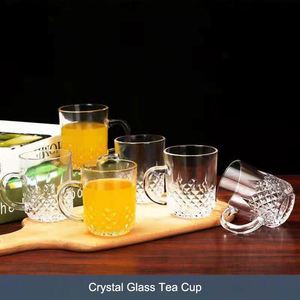 Juego de Tazas de Café Transparentes Portátiles Pequeñas Personalizadas al por Mayor, Juego de 6 Tazas de Vidrio para Té, Leche o Hielo - Product Image 5