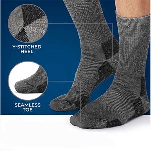 FN Packs Womens <b>Mens</b> Merino Wool Crew Outdoor Hiking Trail Winter <b>Thermal</b> Wool Socks - Product Image 2