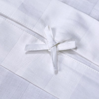 Linge de lit personnalisé 240x220 100% coton 5 étoiles, linge de lit d'hôtel blanc moderne 600 fils, draps en coton égyptien 3 pièces 300tc