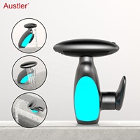 Nouveau Design UFO Forme Pistolet Gris Multifonctionnel 4 Modes Monotrou Moderne Salle De Bains Bassin D'eau Robinet