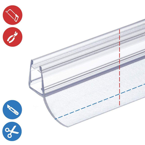 Joint <span class=keywords><strong>de</strong></span> <span class=keywords><strong>douche</strong></span> autoportant moderne pour <span class=keywords><strong>paroi</strong></span> <span class=keywords><strong>en</strong></span> <span class=keywords><strong>verre</strong></span> 40 <span class=keywords><strong>cm</strong></span> 6/7/8 mm d'épaisseur Joint <span class=keywords><strong>en</strong></span> PVC droit pour salle <span class=keywords><strong>de</strong></span> <span class=keywords><strong>douche</strong></span> rectangulaire - Product Image 5