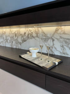 Modern Luxury Fireplace <strong>TV</strong> Cabinet <strong>Wall</strong> with Built-In Display Shelves <strong>for</strong> Living Room Entertainment, Storage &amp; Ambient Heating - Product Image 5