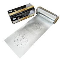 Rouleau de feuille d'aluminium de narguilé unique avec trou Hubbly feuille de narguilé personnalisée pour Nargileh