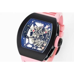 Reloj Mecánico Automático de Lujo con Tourbillon Esqueletizado de Cerámica Negra de Alta Calidad, Estilo Diseñador de Moda - Product Image 1