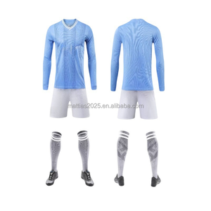 Комплект футбольной формы с длинным рукавом - Зимний термокостюм для тренировок и матчей для мужчин и молодежных команд - Оптовая продажа с возможностью индивидуального заказа - Product Image 4