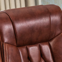 Chaise de bureau de direction en cuir synthétique de luxe au design moderne pour PDG et managers