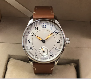 <span class=keywords><strong>Janson</strong></span> GR147-20 Mechanische Taucher uhr Edelstahl Leder armband Saphirglas Zifferblatt Analog Display 3BAR Wasseruhr - Product Image 5