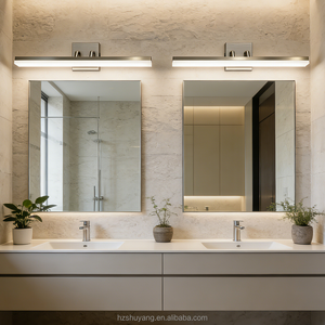Factory Customization Adjustable 36inch <strong>Chrome</strong> Acrylic Lens <strong>Wall</strong> Vanity <strong>Lights</strong> Bathroom Mirror With Led <strong>Light</strong> 30W - Product Image 4