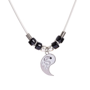 Collier <span class=keywords><strong>de</strong></span> <span class=keywords><strong>couple</strong></span> avec pendentif patchwork totem dragon et chaîne claviculaire Tai Chi national – <span class=keywords><strong>Cadeau</strong></span> idéal <span class=keywords><strong>pour</strong></span> les amoureux - Product Image 2