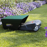 Garasi Mesin Pemotong Rumput Otomatis JH-Mech Heavy Duty, Anti Hujan, Pemasangan Mudah, Perlindungan Penuh, Baja Galvanis