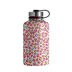 2021 tendencias de acero inoxidable boca ancha mejor de viaje de botella de agua con alto rendimiento de agua de la tapa vasos botella de deporte logotipo - Product Image 3