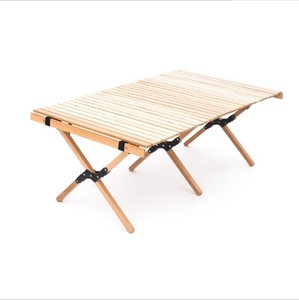 Table et chaise pliante portable, pratique <span class=keywords><strong>en</strong></span> <span class=keywords><strong>bois</strong></span> massif, pour l'extérieur, le <span class=keywords><strong>camping</strong></span>, le patio, le pique-nique, le barbecue et la conduite - Product Image 4