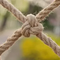 3mm 6mm 8mm 12mm Corde de chanvre Filet de jute Taille personnalisable Treillis de support de plante avec service de coupe Décoration en jute naturelle