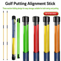 Indicateur de direction pliable en fibre de verre à trois sections de 122 mm pour l'entraînement au golf