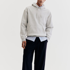 Sweat à capuche surdimensionné en tricot de coton pour hommes pull design personnalisé streetwear sweat-shirt, tissu épais confortable de haute qualité - Product Image 3