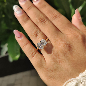 Impresionante Anillo de Diamante Ecológico Cultivado en Laboratorio, Chapado en Oro de 14K, 1-2 Ct, Certificado IGI, Joyería Clásica y Elegante para Compromiso y Boda - Product Image 5