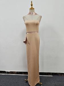 Vestido Largo sin Tirantes Estilo Socialite para <span class=keywords><strong>Boutique</strong></span>, Nuevo Estilo 2025, con Parches de Diamantes, Sexy, para Fiesta o Noche - Product Image 5