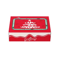 Boîte postale en carton ondulé pliable avec logo personnalisé Boîte d'expédition d'emballage cosmétique de cadeau de vacances Décoration colorée en relief