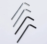 4.8/ 8.8/ 10.9/ 12.9 Kelas M1.5-M32 Z Kunci Allen Torx 20Mm Persegi Segitiga Logam Seng Disepuh Titanium Allen Kunci