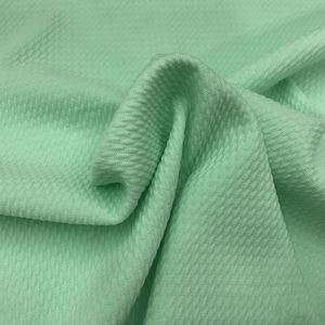 Tela Jacquard de poliéster, tejido sólido de 4 vías, Spandex, 33 colores disponibles, venta al por mayor - Product Image 1