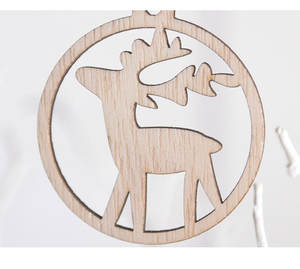 2025 Fábrica Nuevo diseño Adornos navideños de alta calidad Copo de nieve navideño de madera en caja para Navidad - Product Image 5