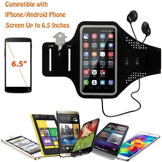 Fashion Luxury Mobile Phone Armbands for Gym Running Sport Protective Case for iPhone 5/6/Plus with Custom Logo